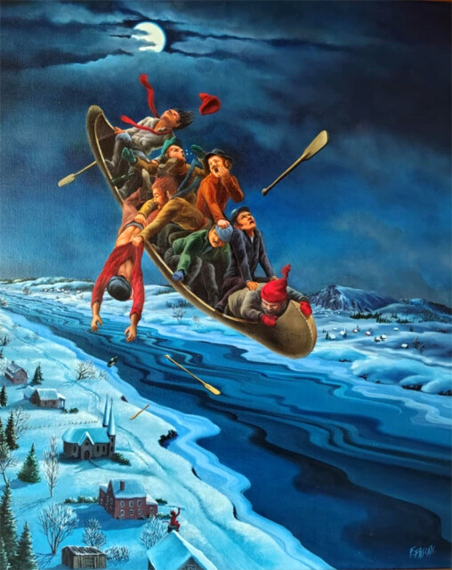 Chasse Galerie, la chute